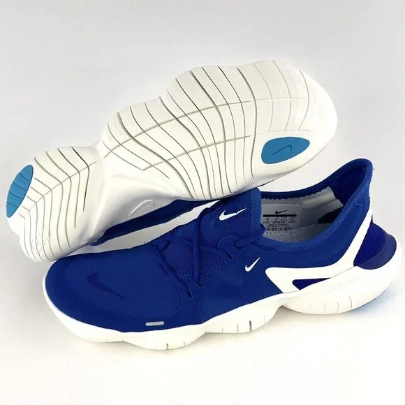 Nike Free RN 5.0 Obsidian Mist Men's Sneakers Shoes Blue White AQ1289 401 - Picture 2 of 11